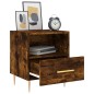 vidaXL Mesita noche 2 uds madera ingeniería roble ahumado 40x35x47,5cm vidaXL Mesita noche 2 uds madera ingeniería roble ahumado 40x35x47,5cm
