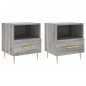 vidaXL Mesitas noche 2 uds madera ingeniería gris Sonoma 40x35x47,5 cm vidaXL Mesitas noche 2 uds madera ingeniería gris Sonoma 40x35x47,5 cm