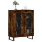 vidaXL Aparador de madera de ingeniería roble ahumado 69,5x34x90 cm vidaXL Aparador de madera de ingeniería roble ahumado 69,5x34x90 cm