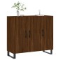vidaXL Aparador de madera de ingeniería marrón roble 90x34x80 cm vidaXL Aparador de madera de ingeniería marrón roble 90x34x80 cm