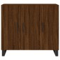 vidaXL Aparador de madera de ingeniería marrón roble 90x34x80 cm vidaXL Aparador de madera de ingeniería marrón roble 90x34x80 cm