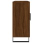 vidaXL Aparador de madera de ingeniería marrón roble 90x34x80 cm vidaXL Aparador de madera de ingeniería marrón roble 90x34x80 cm