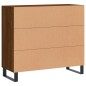 vidaXL Aparador de madera de ingeniería marrón roble 90x34x80 cm vidaXL Aparador de madera de ingeniería marrón roble 90x34x80 cm