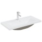 vidaXL Mueble con lavabo madera de ingeniería gris brillante vidaXL Mueble con lavabo madera de ingeniería gris brillante