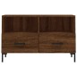 vidaXL Mueble para TV madera contrachapada roble marrón 80x36x50 cm
