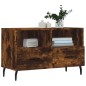 vidaXL Mueble para TV madera contrachapada roble ahumado 80x36x50 cm vidaXL Mueble para TV madera contrachapada roble ahumado 80x36x50 cm