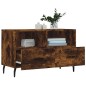 vidaXL Mueble para TV madera contrachapada roble ahumado 80x36x50 cm vidaXL Mueble para TV madera contrachapada roble ahumado 80x36x50 cm