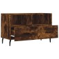 vidaXL Mueble para TV madera contrachapada roble ahumado 80x36x50 cm vidaXL Mueble para TV madera contrachapada roble ahumado 80x36x50 cm