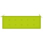 vidaXL Banco Batavia madera maciza teca y cojín verde brillante 150 cm vidaXL Banco Batavia madera maciza teca y cojín verde brillante 150 cm