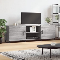 vidaXL Mueble para TV madera de ingeniería gris Sonoma 150x30x50 cm