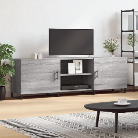 vidaXL Mueble para TV madera de ingeniería gris Sonoma 150x30x50 cm