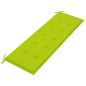vidaXL Banco Batavia madera maciza teca y cojín verde brillante 150 cm vidaXL Banco Batavia madera maciza teca y cojín verde brillante 150 cm