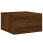 vidaXL Mesitas de noche de pared 2 uds color roble marrón 35x35x20 cm vidaXL Mesitas de noche de pared 2 uds color roble marrón 35x35x20 cm