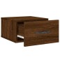 vidaXL Mesitas de noche de pared 2 uds color roble marrón 35x35x20 cm vidaXL Mesitas de noche de pared 2 uds color roble marrón 35x35x20 cm