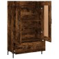 vidaXL Aparador alto madera de ingeniería roble ahumado 69,5x31x115 cm vidaXL Aparador alto madera de ingeniería roble ahumado 69,5x31x115 cm