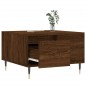 vidaXL Mesa de centro madera contrachapada roble marrón 55x55x36,5 cm vidaXL Mesa de centro madera contrachapada roble marrón 55x55x36,5 cm