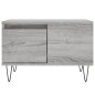 vidaXL Mesa de centro madera contrachapada gris Sonoma 55x55x36,5 cm