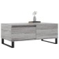 vidaXL Mesa de centro madera contrachapada gris Sonoma 90x50x36,5 cm vidaXL Mesa de centro madera contrachapada gris Sonoma 90x50x36,5 cm