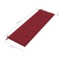 vidaXL Banco Batavia madera maciza de teca con cojín color vino 150 cm vidaXL Banco Batavia madera maciza de teca con cojín color vino 150 cm