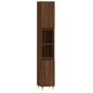 vidaXL Armario de baño madera contrachapada roble marrón 30x30x190 cm