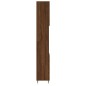 vidaXL Armario de baño madera contrachapada roble marrón 30x30x190 cm