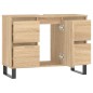 vidaXL Mueble de baño madera de ingeniería roble Sonoma 80x33x60 cm vidaXL Mueble de baño madera de ingeniería roble Sonoma 80x33x60 cm