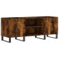vidaXL Mueble discos madera contrachapada roble ahumado 121x38x48 cm vidaXL Mueble discos madera contrachapada roble ahumado 121x38x48 cm
