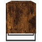 vidaXL Mueble discos madera contrachapada roble ahumado 121x38x48 cm vidaXL Mueble discos madera contrachapada roble ahumado 121x38x48 cm