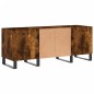 vidaXL Mueble discos madera contrachapada roble ahumado 121x38x48 cm vidaXL Mueble discos madera contrachapada roble ahumado 121x38x48 cm