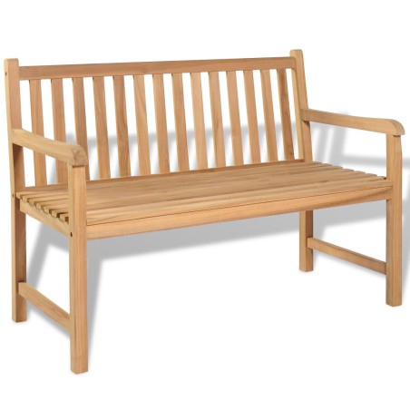 vidaXL Banco de jardín 120 cm teca