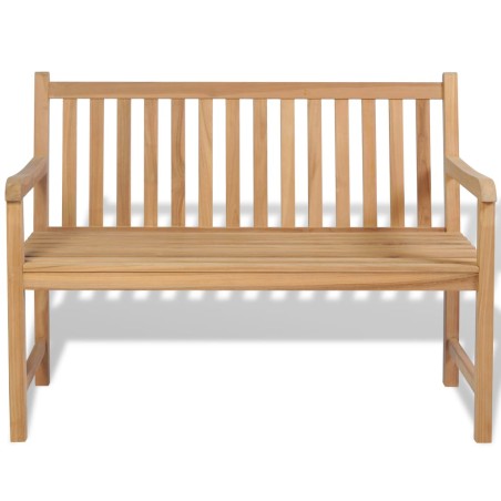 vidaXL Banco de jardín 120 cm teca