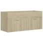 vidaXL Mueble con lavabo madera de ingeniería roble Sonoma vidaXL Mueble con lavabo madera de ingeniería roble Sonoma