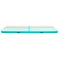 vidaXL Esterilla inflable de gimnasia y bomba PVC verde 700x100x20 cm vidaXL Esterilla inflable de gimnasia y bomba PVC verde 700x100x20 cm