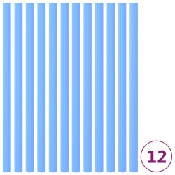 vidaXL Mangas de espuma de poste de cama elástica 12 uds 92,5 cm azul