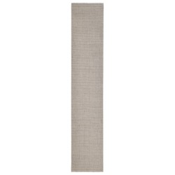 vidaXL Alfombra de sisal natural color arena 66x350 cm