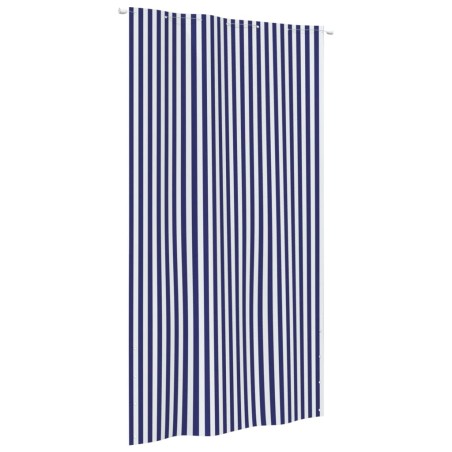 vidaXL Toldo pantalla para balcón tela oxford azul y blanco 140x240 cm