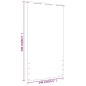 vidaXL Toldo pantalla para balcón tela oxford azul y blanco 140x240 cm vidaXL Toldo pantalla para balcón tela oxford azul y blanco 140x240 cm