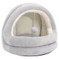 vidaXL Cama para gatos color gris y crema 50x50x45 cm vidaXL Cama para gatos color gris y crema 50x50x45 cm
