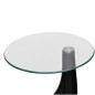 vidaXL Mesa de centro superficie redonda vidrio negro brillante 2 uds vidaXL Mesa de centro superficie redonda vidrio negro brillante 2 uds
