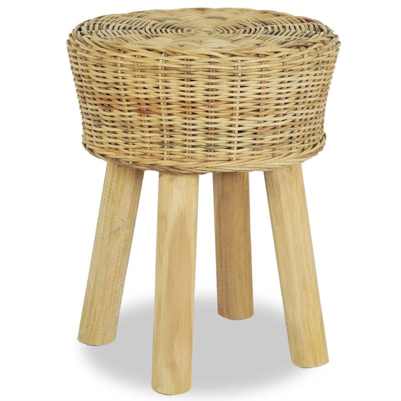 vidaXL Taburete de bar ratán natural vidaXL Taburete de bar ratán natural