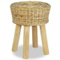 vidaXL Taburete de bar ratán natural vidaXL Taburete de bar ratán natural
