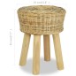 vidaXL Taburete de bar ratán natural vidaXL Taburete de bar ratán natural