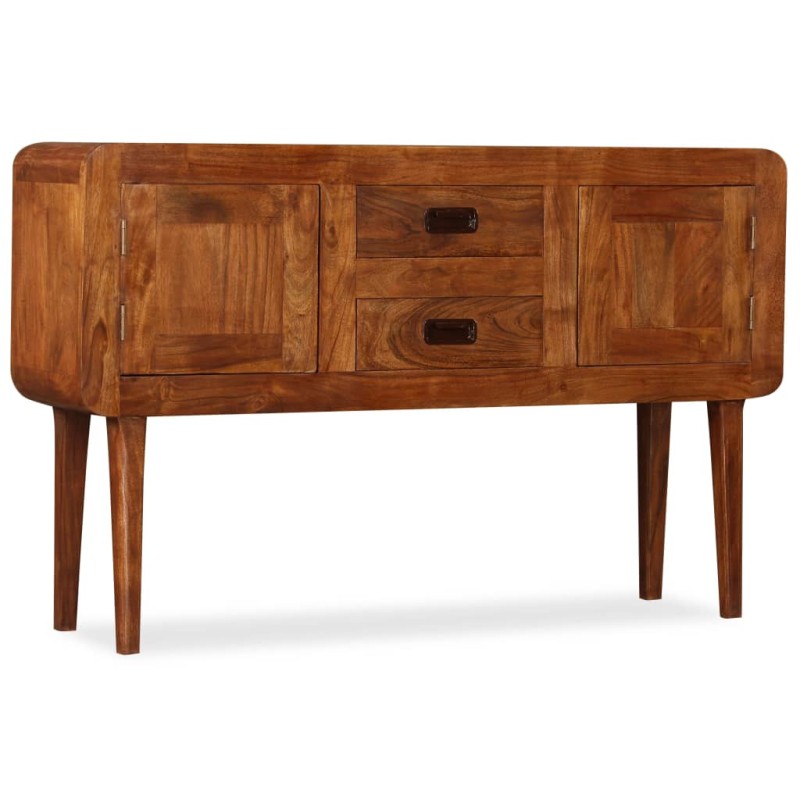 vidaXL Aparador de madera maciza acabado miel 120x30x75 cm vidaXL Aparador de madera maciza acabado miel 120x30x75 cm