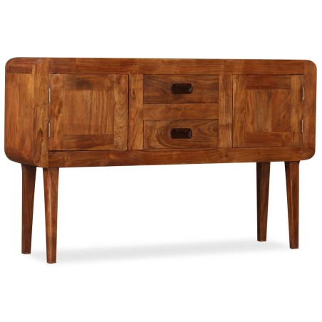 vidaXL Aparador de madera maciza acabado miel 120x30x75 cm