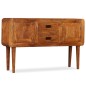 vidaXL Aparador de madera maciza acabado miel 120x30x75 cm vidaXL Aparador de madera maciza acabado miel 120x30x75 cm
