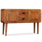 vidaXL Aparador de madera maciza acabado miel 120x30x75 cm vidaXL Aparador de madera maciza acabado miel 120x30x75 cm