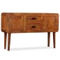 vidaXL Aparador de madera maciza acabado miel 120x30x75 cm vidaXL Aparador de madera maciza acabado miel 120x30x75 cm