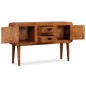 vidaXL Aparador de madera maciza acabado miel 120x30x75 cm vidaXL Aparador de madera maciza acabado miel 120x30x75 cm
