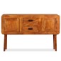 vidaXL Aparador de madera maciza acabado miel 120x30x75 cm vidaXL Aparador de madera maciza acabado miel 120x30x75 cm