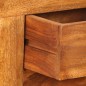 vidaXL Aparador de madera maciza acabado miel 120x30x75 cm vidaXL Aparador de madera maciza acabado miel 120x30x75 cm
